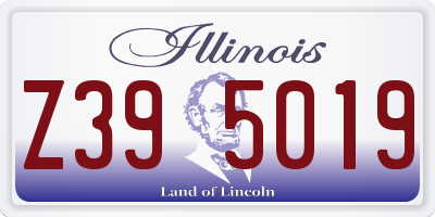 IL license plate Z395019