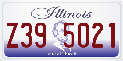 IL license plate Z395021