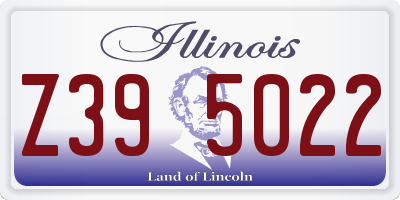 IL license plate Z395022