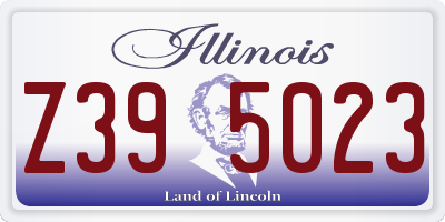 IL license plate Z395023