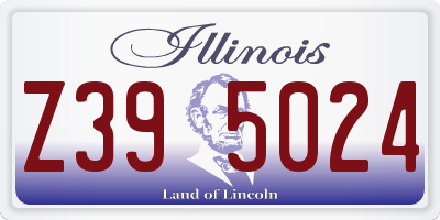 IL license plate Z395024