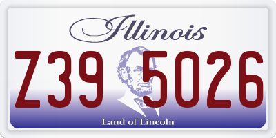 IL license plate Z395026
