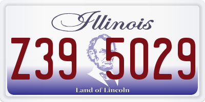 IL license plate Z395029