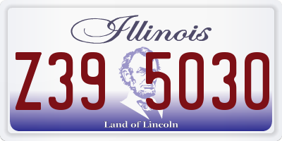 IL license plate Z395030