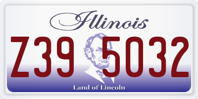 IL license plate Z395032