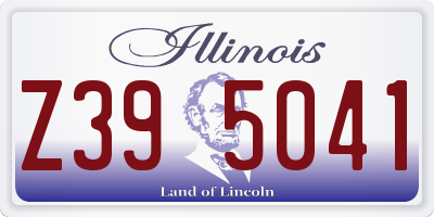 IL license plate Z395041