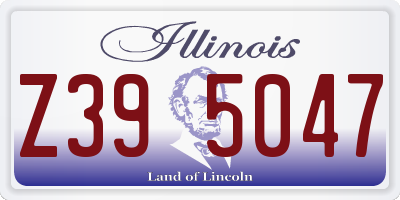 IL license plate Z395047
