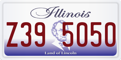 IL license plate Z395050