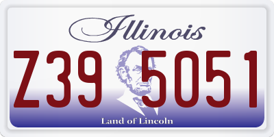IL license plate Z395051