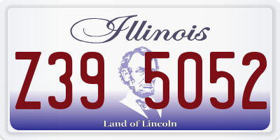 IL license plate Z395052