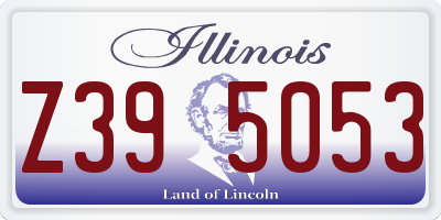 IL license plate Z395053