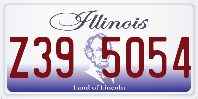 IL license plate Z395054