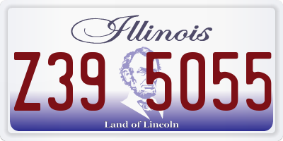 IL license plate Z395055