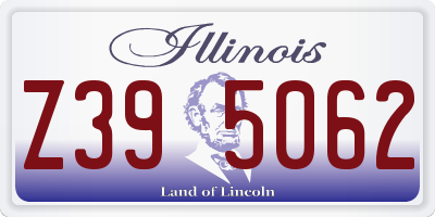 IL license plate Z395062