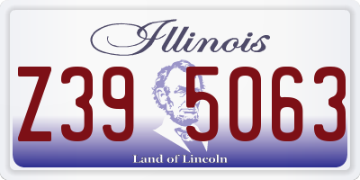 IL license plate Z395063