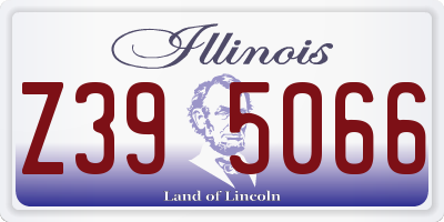 IL license plate Z395066