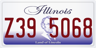 IL license plate Z395068