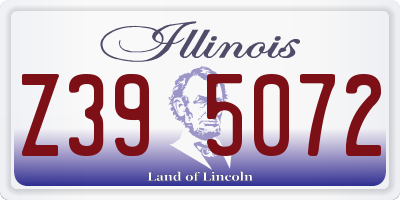 IL license plate Z395072