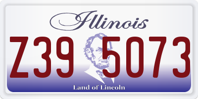 IL license plate Z395073