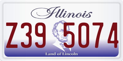 IL license plate Z395074