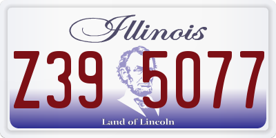 IL license plate Z395077