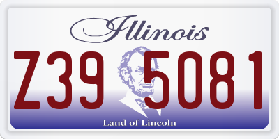 IL license plate Z395081