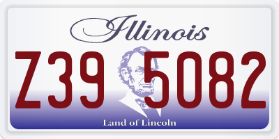 IL license plate Z395082