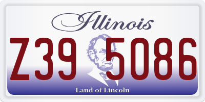 IL license plate Z395086