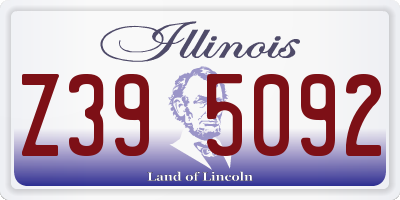 IL license plate Z395092