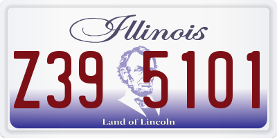IL license plate Z395101