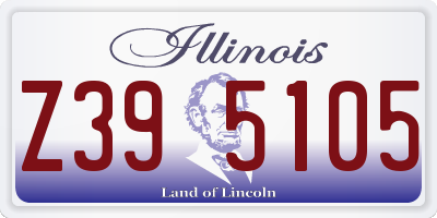 IL license plate Z395105