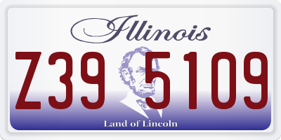 IL license plate Z395109