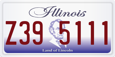 IL license plate Z395111