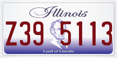 IL license plate Z395113