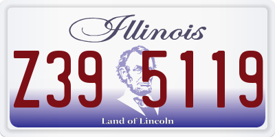 IL license plate Z395119
