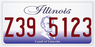 IL license plate Z395123