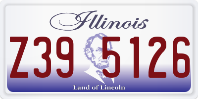 IL license plate Z395126