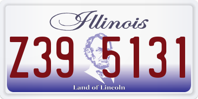 IL license plate Z395131