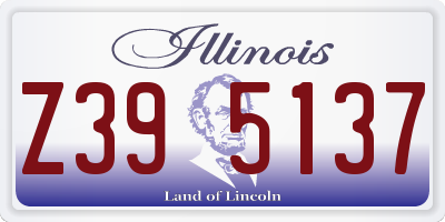 IL license plate Z395137