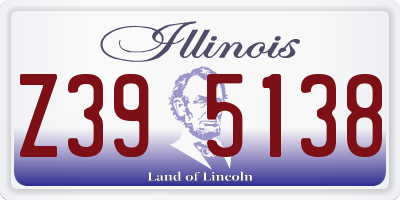 IL license plate Z395138