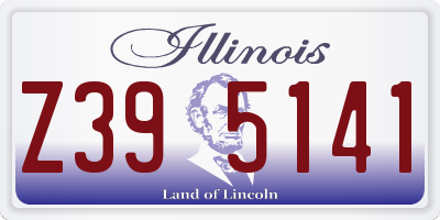 IL license plate Z395141