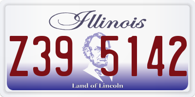 IL license plate Z395142