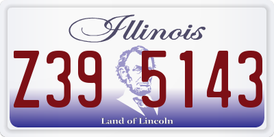IL license plate Z395143