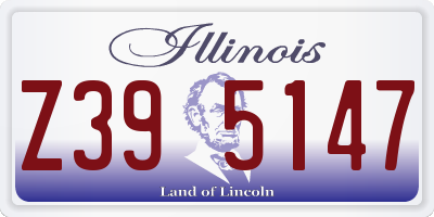 IL license plate Z395147