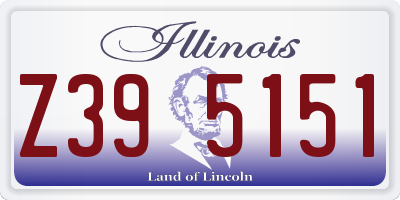 IL license plate Z395151