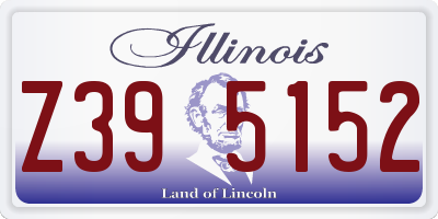IL license plate Z395152