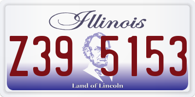 IL license plate Z395153