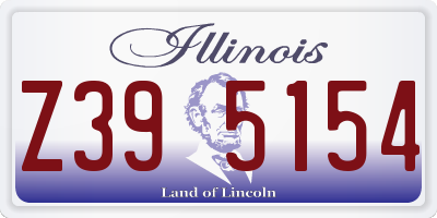 IL license plate Z395154