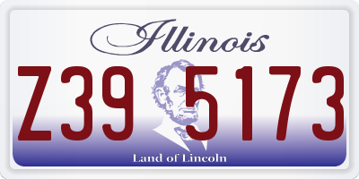 IL license plate Z395173