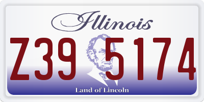 IL license plate Z395174